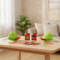 Frog Proboscis Game Interactive Lizard Proboscis Game Frog Mask Two-Player Toy Competitive for Children, Playdate, Party