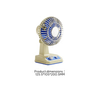 Two-Knob Desk Fan Circular Grille Retro USB Desk Fan Desktop Use