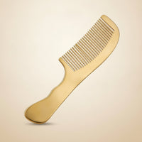 Ergonomic Brass Comb Sturdy Massage Comb Lightweight Pocket-Sized for Hair Grooming