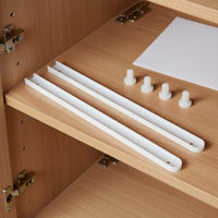 Plastic Drawer Slide Includes Mounting Screws White Drawer Runner