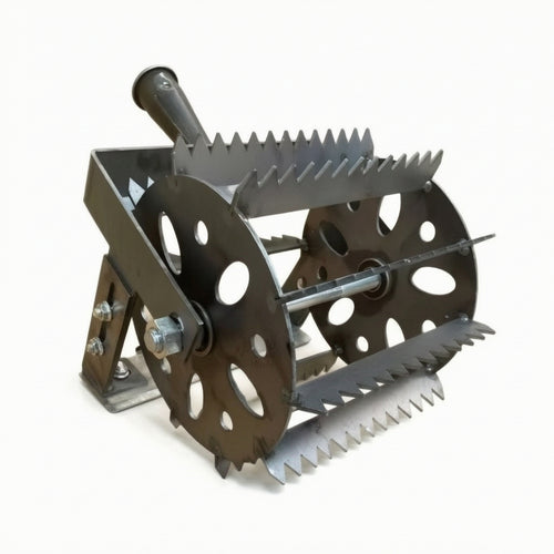 Rolling Weed Tool Manual Weeder Garden Tool Unwanted Vegetation Remover Adjustable Blade Durable Construction for Outdoor Clearing Suitable for Garden Beds Landscaping Projects
