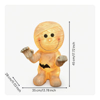 Mummy Figurine with Light Glowing Mummy Figurine Cute for Entryway