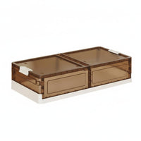Wheeled Under-Bed Container With Wheels Underbed Rolling Bin Slim Design