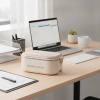 Electric Electric Heated Lunch Box Compact Electric Lunch Box with Stainless Steel Container Portable Food Warmer for Commuters