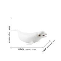 Beluga Marine Mammal Figurine Educational Beluga Marine Mammal Model Naturalistic Animal Statue for Display