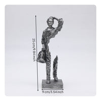 Traveler Figurine Tabletop Display Resin Figurine Rectangular Base