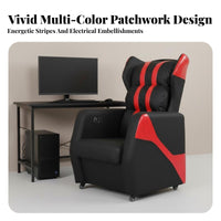 Fully Reclinable complete Gaming Station Thick Cushioning Racing type player Seat robustDuty Construction Reclining Computer Chair Easy to Clean for Esports Professionals, technology aficionados, Internet Cafe, Game Room, leisure Space, Studying