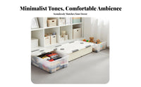 Rolling Storage Bin with Lid Wheeled Design Rolling Latching Box Large Capacity
