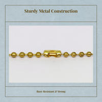 Metal adjustable fan pull chain