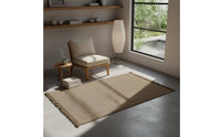 Woven Jute Rug Handcrafted Japanese Design Rug Simple Elegance Design Fiber Carpet for Living Room, Bedroom