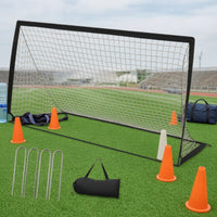 Folding Soccer Goal with Carry Bag Compact Soccer Goal with Ground Stakes for Kids