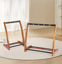 Wooden Multi-Guitar Floor Stand for Multiple Guitars, Vertical Rack