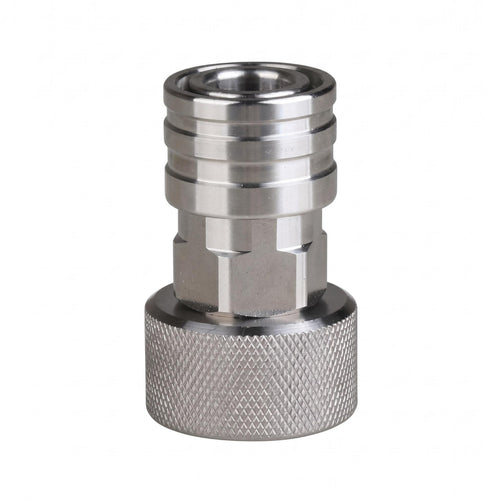 Stainless steel Hose Adapter Knurled Grip Push-to-Connect Hose Fitting Easy Instant Connection Plumbing Part