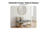 Entryway Changing Bench Multi-Purpose Long Stool Cushioned Seat Sturdy Construction for Homeowners, Hair Salon Shop
