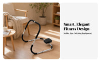Cushioned Pad Sit-up Exercise Equipment Curved Frame Abdominal Exercise Exercise Equipment Metal Tubing Sit-up Assistant PU Cushion