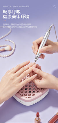 Nail Dust Collector with High Suction, Brushless Turbo, for Nail Salons