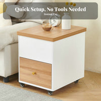 Convertible Lift-Top Table Nordic Aesthetic Lift-Top Rolling Desk