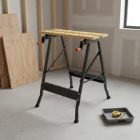 Multi-Functional Foldable Workbench Easy Setup Folding Work Table Heavy Duty Portable Work Table Lightweight for Woodworkers, DIY Enthusiasts, Hobbyists, Job Site, Garage