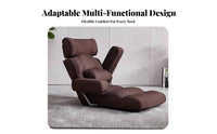 Japanese and design Armless floor Chair Adjustable spinerest Armless spine assist Lounger multipurpose Use Floor Seat Sturdy Construction for Students, Meditators, perusing, On the Bed, window seat alcove alcove, Dorm Room