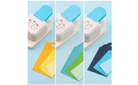 Handheld Paper Punch Tool Compact Puncher Alignment Grooves Lightweight Paper Perforator for Journalers, Journaling