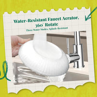 Faucet Aerator, 360° Rotatable Water-Saving Sink Extender