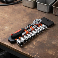 Easy Storage Socket Wrench Set with Case Organized Socket Wrench Kit Polished Tool Kit with Tool Box Case Heavy-Duty for Garage
