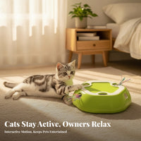 Automatic Interactive Cat Toy | Colorful Teasing Strands, Electric Cat Toy, for Home