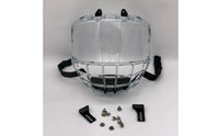 Transparent Face Visor with Grille Curved Helmet Face Guard for Sports Training