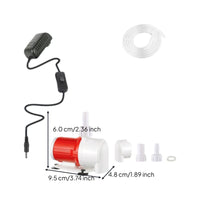 Silent adjustable aquarium pump