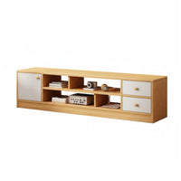Wooden TV Cabinet with Storage Small Space Friendly for Bedroom