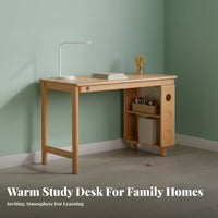 Desk and Hutch Set sturdy Wood Study Table Integrated shelving unit Easy to Clean for Home