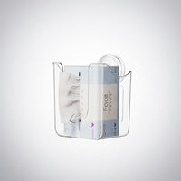 Toilet Roll and Wet Wipes Dispenser for Bathroom, Wall Mount Toilet Wipes Tissue Box with Suction Cup, Vertical or Horizontal Paper Holder