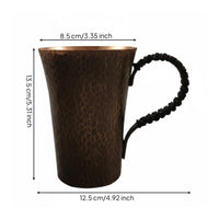 Handmade Copper Tea Cup Vintage Style Rustic Copper Mug Handcrafted Drinkware