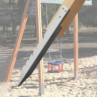 4 Pieces Swing Set Anchor Kit Hot Galvanized Heavy Duty Ground Anchor