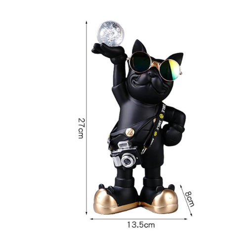 French Bulldog Figurine Decorative French Bulldog Statue Easy to Clean