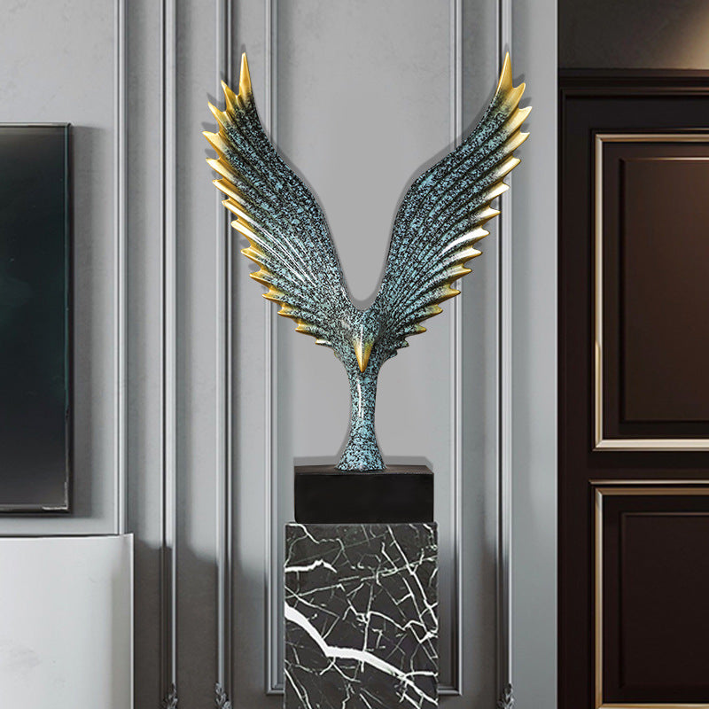 Eagle Spread Wings Resin Figurine for TV Cabinet Decor