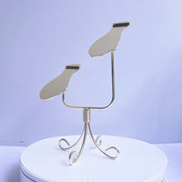 Adjustable Footwear Display Stand Electroplated Adjustable Shoe Holder Stand Iron