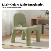 And Odorless Kids Backrest Chair Rounded Corners Toddler Chair Easy to Clean Small children's Stool Ergonomic Design for Toddlers, Preschoolers, Parents, Kindergarten, Playroom, Daycare Center, Preschool