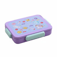 Bento Box Microwavable 3 Compartment Food Container Easy to Clean for Students