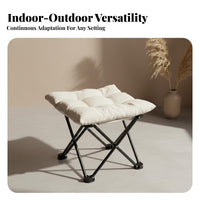 wingback Chair Foldable Camping Seat foldaway Design for Adults, Sports Fans