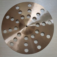 15.5/18/20 Inch Drum Set Jazz Drum Hole Cymbal Stack Effect Cymbal Handmade Cymbal Hi-Hat