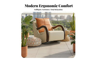 Upholstered Rocking Chair Comfortable Upholstered Highspine reclining chair Reclining Function Indoor Furniture for Parents, Living Room, Bedroom, study corner