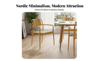 Stackable Plastic Shell Chair Nordic Aesthetic & Design Armless Shell Chair Modern Design Minimalist Stylish Appearance