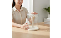 Stackable Display Case Clear View Rotating Keychain Display Dustproof Transparent Hanging Charm Organizer for Desktop