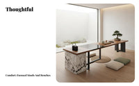 Integrated infused beverage-Making Console Modern Chinese Design Office Furniture hardwood Wood Serving Island for managerials, Families, Hotel Lobby, Living Room, Den