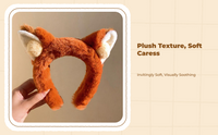 Plush Furry Ear Headband Cute Adjustable Women Gift Party