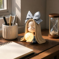 Piggy Bank Lamp Storage Function Desktop Ornament Lamp Press Control for Bedside