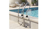 Pool Ladder with 2 Steps Anti-Slip Stainless Steel Pool Ladder Rust Resistant