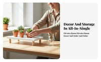 Single-Pot Wooden Riser Elevated Design Footed Wooden Stand adaptable Use