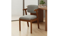 Mid-Century Modern Upholstered Dining Chair Padded Dining Chair Minimalist Armchair Sturdy for Kitchen